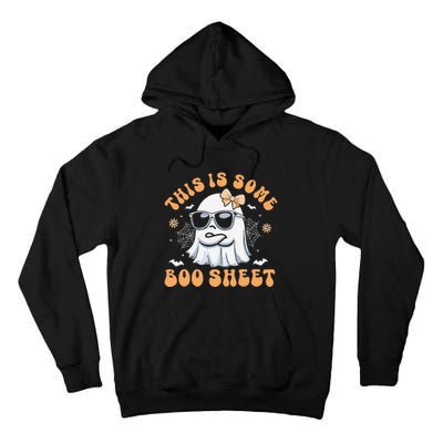 This Is Some Boo Sheet Women Cute Ghost Halloween Gift Tall Hoodie