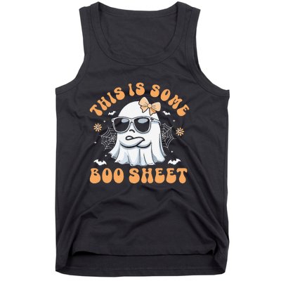 This Is Some Boo Sheet Women Cute Ghost Halloween Gift Tank Top