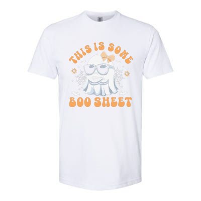 This Is Some Boo Sheet Women Cute Ghost Halloween Gift Softstyle CVC T-Shirt