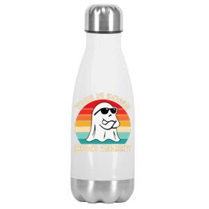 This Is Some Boo Sheet Ghost Retro Halloween Funny Halloween Stainless Steel Insulated Water Bottle