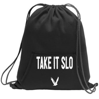 Take It Slo With Eagle Cal Poly Relax Classic Sweatshirt Cinch Pack Bag