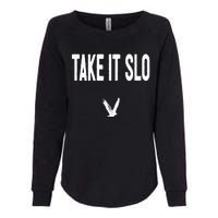 Take It Slo With Eagle Cal Poly Relax Classic Womens California Wash Sweatshirt