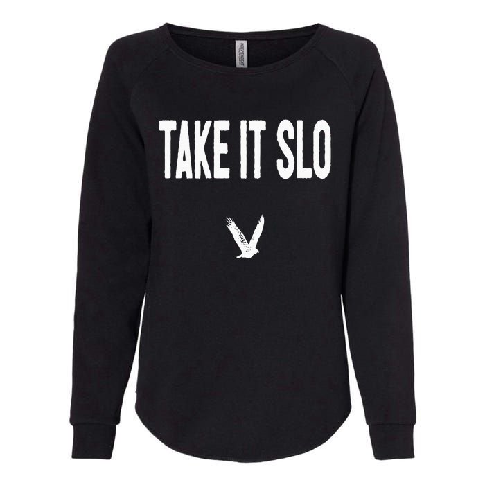 Take It Slo With Eagle Cal Poly Relax Classic Womens California Wash Sweatshirt