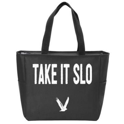 Take It Slo With Eagle Cal Poly Relax Classic Zip Tote Bag