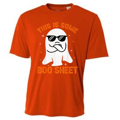 This Is Some Boo Sheet Ghost Retro Halloween Costume Wo Cooling Performance Crew T-Shirt