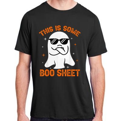 This Is Some Boo Sheet Ghost Retro Halloween Costume Wo Adult ChromaSoft Performance T-Shirt