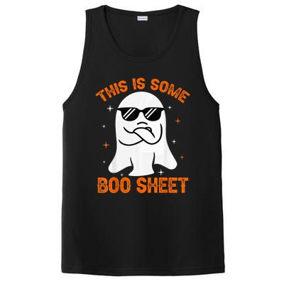 This Is Some Boo Sheet Ghost Retro Halloween Costume Wo PosiCharge Competitor Tank