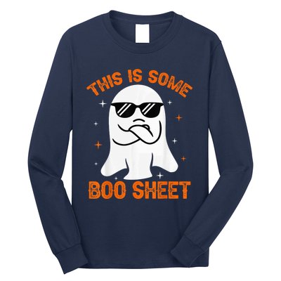 This Is Some Boo Sheet Ghost Retro Halloween Costume Wo Long Sleeve Shirt