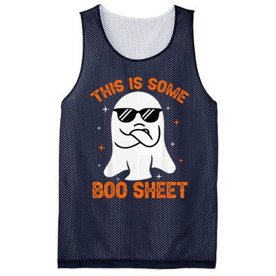 This Is Some Boo Sheet Ghost Retro Halloween Costume Wo Mesh Reversible Basketball Jersey Tank