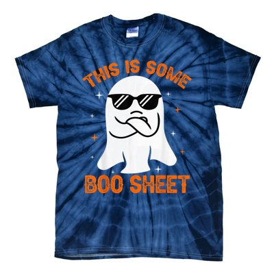 This Is Some Boo Sheet Ghost Retro Halloween Costume Wo Tie-Dye T-Shirt