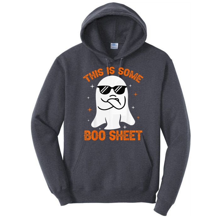 This Is Some Boo Sheet Ghost Retro Halloween Costume Wo Tall Hoodie