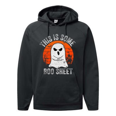 This Is Some Boo Sheet Ghost Halloween Costume Funny Performance Fleece Hoodie