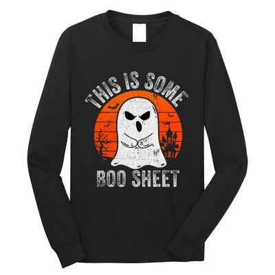 This Is Some Boo Sheet Ghost Halloween Costume Funny Long Sleeve Shirt