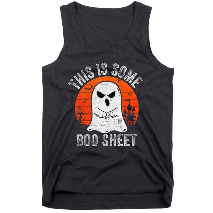 This Is Some Boo Sheet Ghost Halloween Costume Funny Tank Top