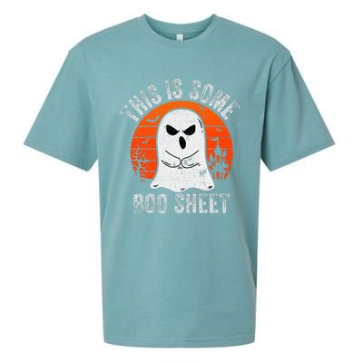 This Is Some Boo Sheet Ghost Halloween Costume Funny Sueded Cloud Jersey T-Shirt