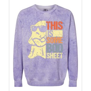 This Is Some Boo Sheet Ghost Retro Halloween Costume Design Colorblast Crewneck Sweatshirt