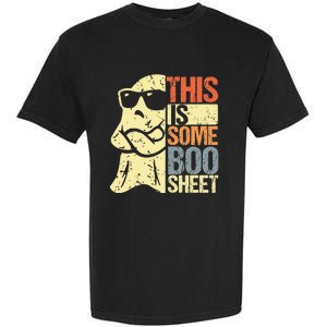 This Is Some Boo Sheet Ghost Retro Halloween Costume Design Garment-Dyed Heavyweight T-Shirt