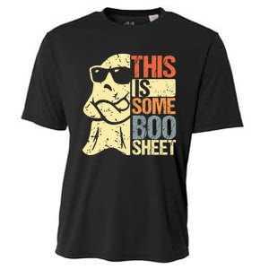 This Is Some Boo Sheet Ghost Retro Halloween Costume Design Cooling Performance Crew T-Shirt