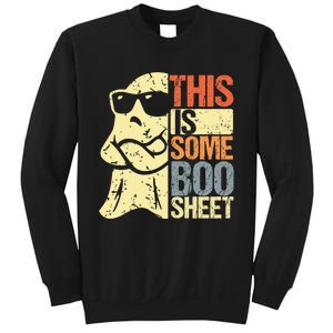 This Is Some Boo Sheet Ghost Retro Halloween Costume Design Sweatshirt