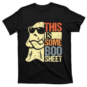 This Is Some Boo Sheet Ghost Retro Halloween Costume Design T-Shirt