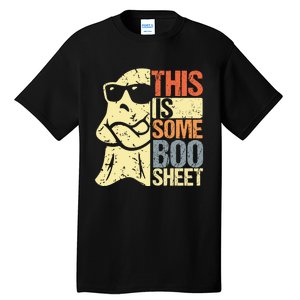 This Is Some Boo Sheet Ghost Retro Halloween Costume Design Tall T-Shirt