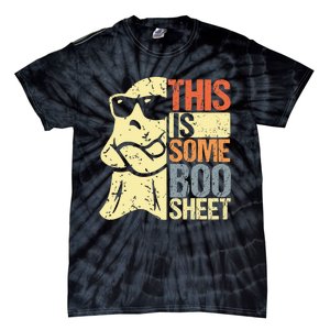 This Is Some Boo Sheet Ghost Retro Halloween Costume Design Tie-Dye T-Shirt