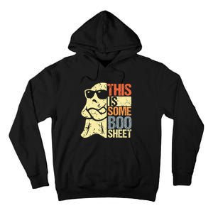 This Is Some Boo Sheet Ghost Retro Halloween Costume Design Tall Hoodie