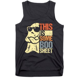 This Is Some Boo Sheet Ghost Retro Halloween Costume Design Tank Top