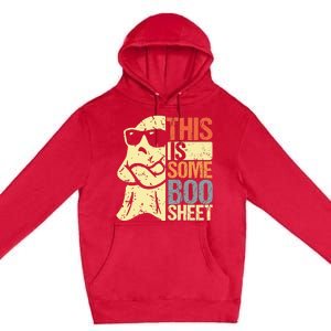 This Is Some Boo Sheet Ghost Retro Halloween Costume Design Premium Pullover Hoodie