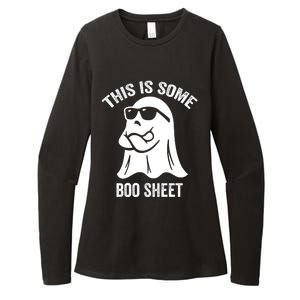 This Is Some Boo Sheet Halloween Ghost Funny Womens CVC Long Sleeve Shirt