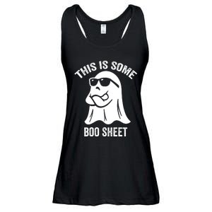 This Is Some Boo Sheet Halloween Ghost Funny Ladies Essential Flowy Tank