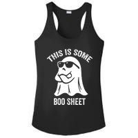 This Is Some Boo Sheet Halloween Ghost Funny Ladies PosiCharge Competitor Racerback Tank