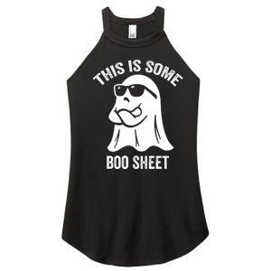 This Is Some Boo Sheet Halloween Ghost Funny Women's Perfect Tri Rocker Tank