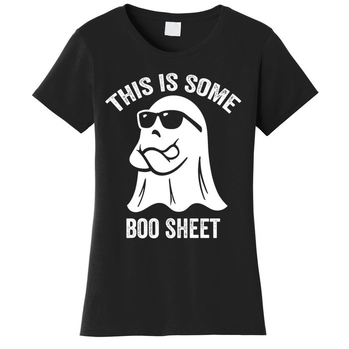 This Is Some Boo Sheet Halloween Ghost Funny Women's T-Shirt