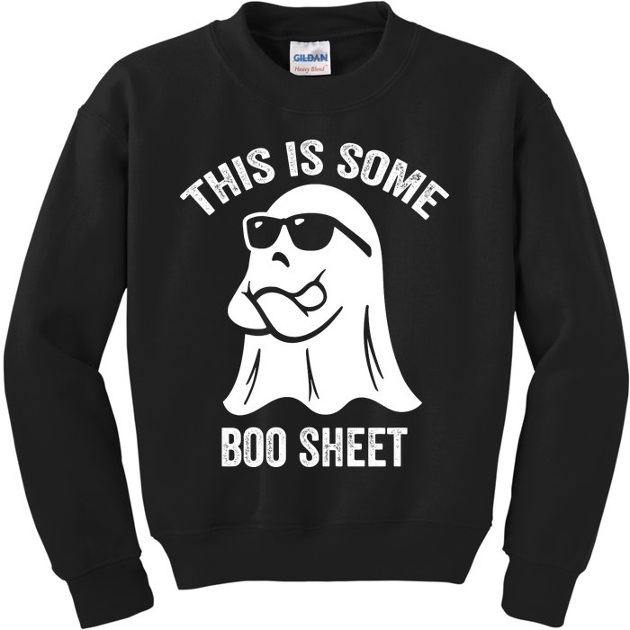 This Is Some Boo Sheet Halloween Ghost Funny Kids Sweatshirt