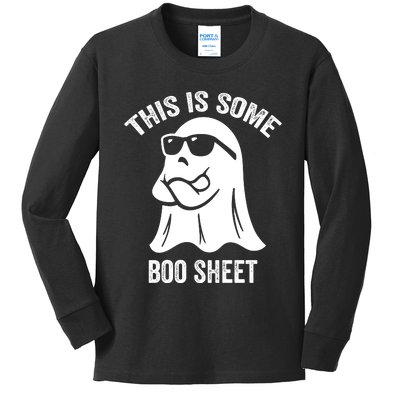 This Is Some Boo Sheet Halloween Ghost Funny Kids Long Sleeve Shirt