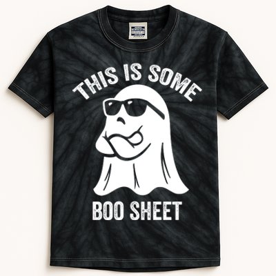 This Is Some Boo Sheet Halloween Ghost Funny Kids Tie-Dye T-Shirt