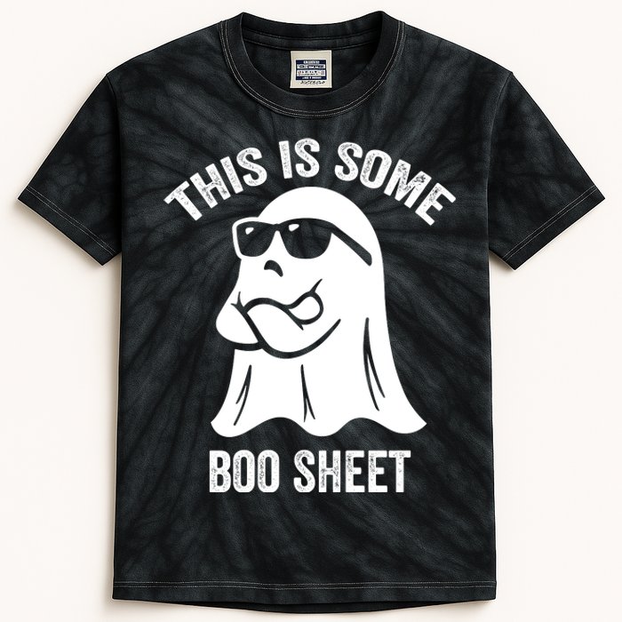 This Is Some Boo Sheet Halloween Ghost Funny Kids Tie-Dye T-Shirt