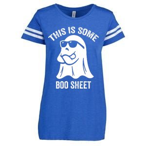 This Is Some Boo Sheet Halloween Ghost Funny Enza Ladies Jersey Football T-Shirt