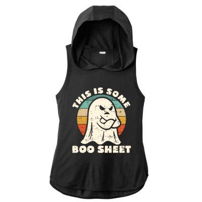 This Is Some Boo Sheet Funny Halloween Costumes Men Women Ladies PosiCharge Tri-Blend Wicking Draft Hoodie Tank