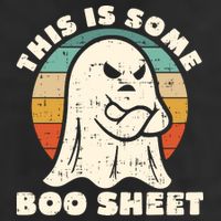 This Is Some Boo Sheet Funny Halloween Costumes Men Women 7 Panel Mesh Trucker Snapback Hat
