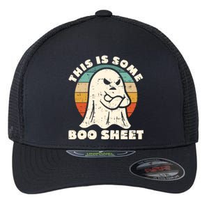 This Is Some Boo Sheet Funny Halloween Costumes Men Women Flexfit Unipanel Trucker Cap