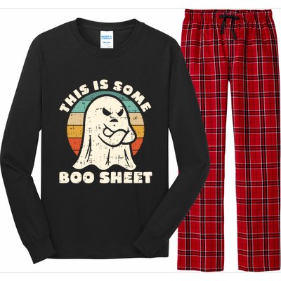 This Is Some Boo Sheet Funny Halloween Costumes Men Women Long Sleeve Pajama Set