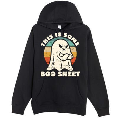 This Is Some Boo Sheet Funny Halloween Costumes Men Women Premium Pullover Hoodie