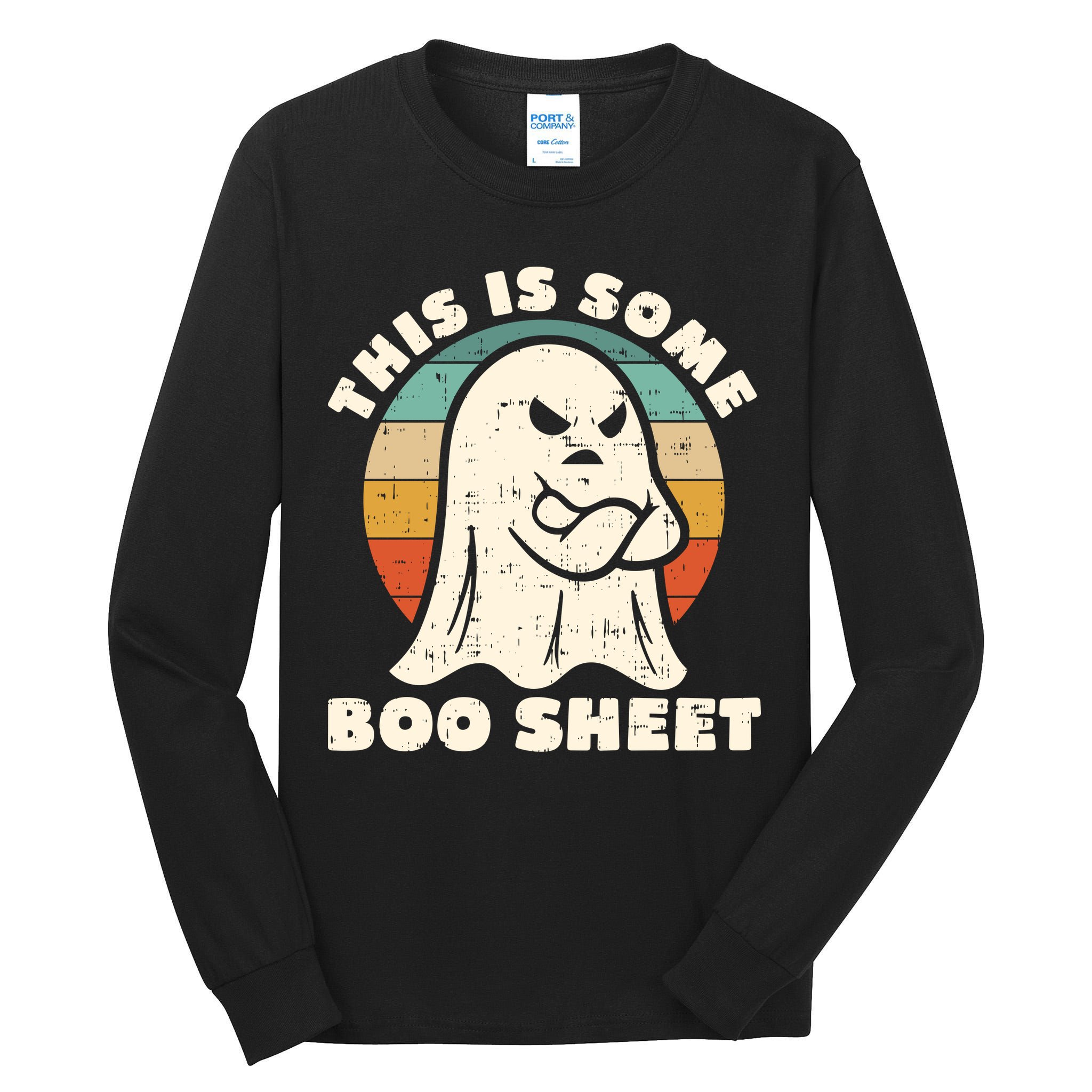 This Is Some Boo Sheet Funny Halloween Costumes Men Women Tall Long Sleeve T-Shirt