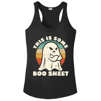 This Is Some Boo Sheet Funny Halloween Costumes Men Women Ladies PosiCharge Competitor Racerback Tank