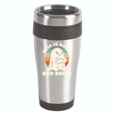 This Is Some Boo Sheet Funny Halloween Costumes Men Women 16oz Travel Tumbler