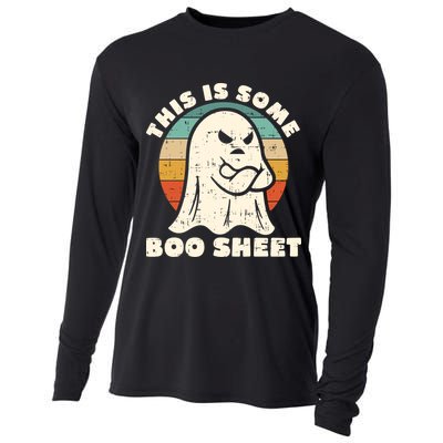 This Is Some Boo Sheet Funny Halloween Costumes Men Women Cooling Performance Long Sleeve Crew