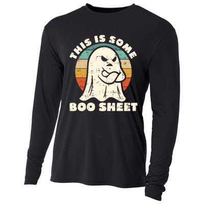 This Is Some Boo Sheet Funny Halloween Costumes Men Women Cooling Performance Long Sleeve Crew