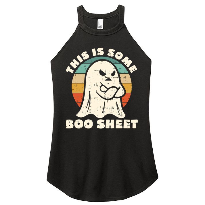 This Is Some Boo Sheet Funny Halloween Costumes Men Women Women's Perfect Tri Rocker Tank